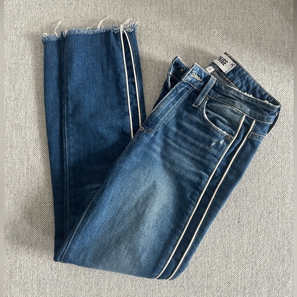 Paige Hoxton Straight Ankle Denim Jeans - Picture 1 of 5